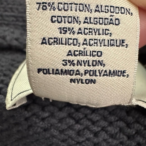 Gant by Michael Bastian Blue Nautical Stripe Shawl Collar Cardigan Sweater Large - Picture 13 of 15